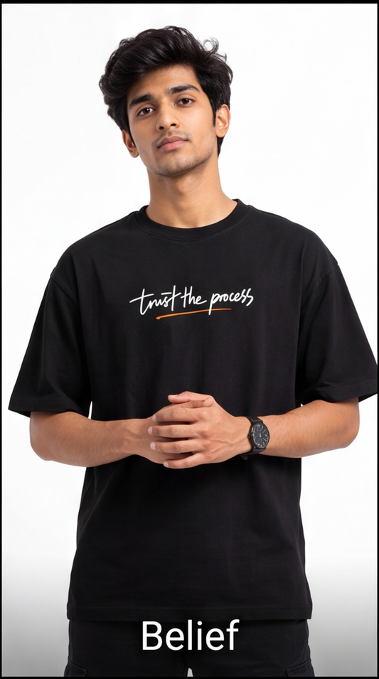 Midnight Garden Oversized T-Shirt – Black Floral Streetwear Tee