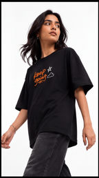 Hopeless Romantic Graphic Oversized T-Shirt – Black Aesthetic Streetwear Tee