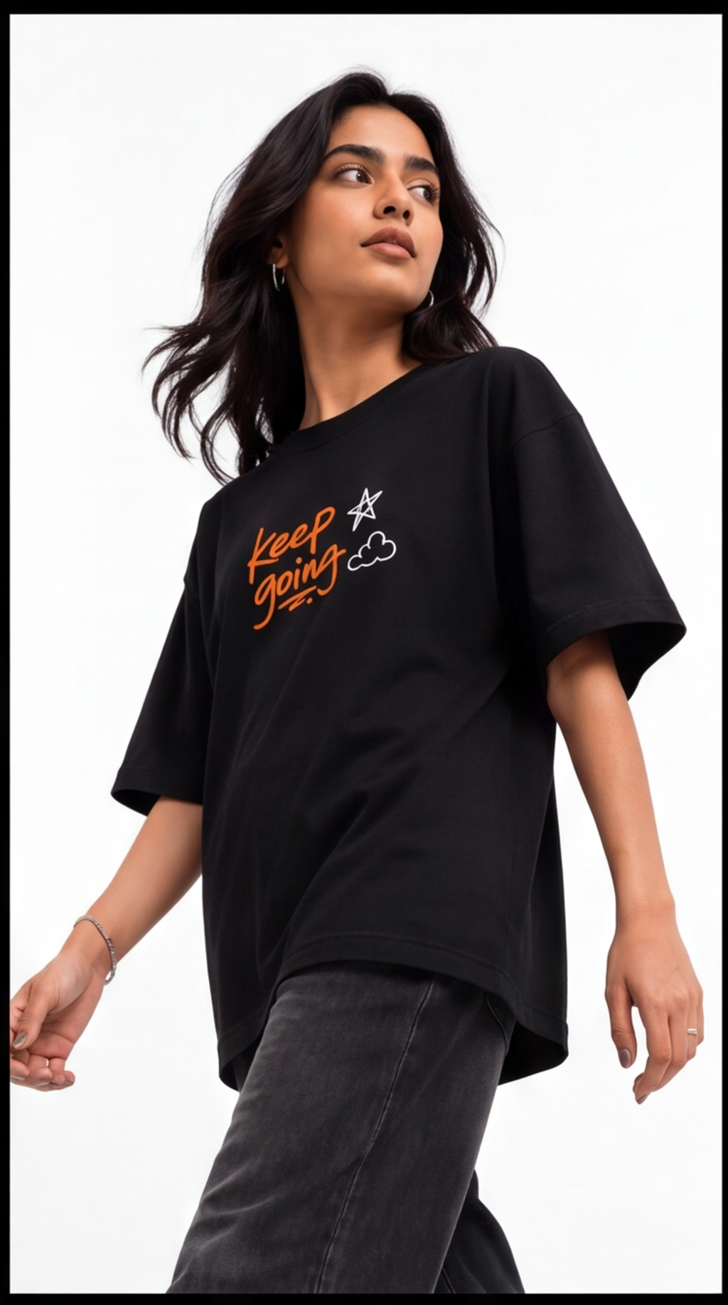 Hopeless Romantic Graphic Oversized T-Shirt – Black Aesthetic Streetwear Tee
