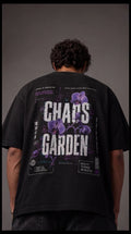 Chaos Garden Oversized T-Shirt – Cyber Floral Streetwear Tee