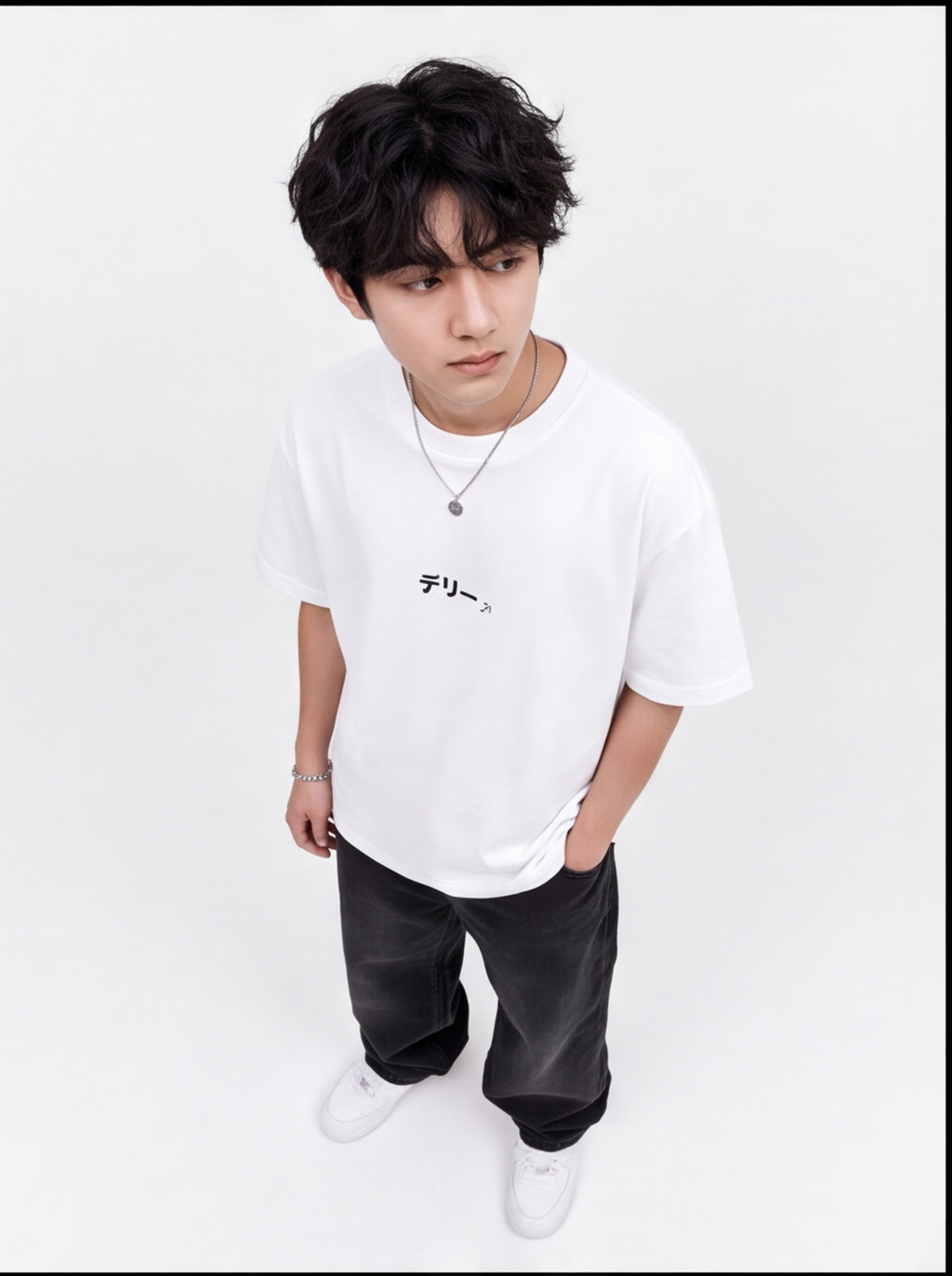 Delhi Skyline Graphic Oversized T-Shirt – White Urban Streetwear Tee