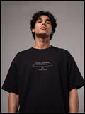 Loading Happiness Graphic Oversized T-Shirt - Black