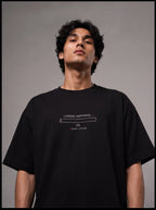 Loading Happiness Graphic Oversized T-Shirt - Black