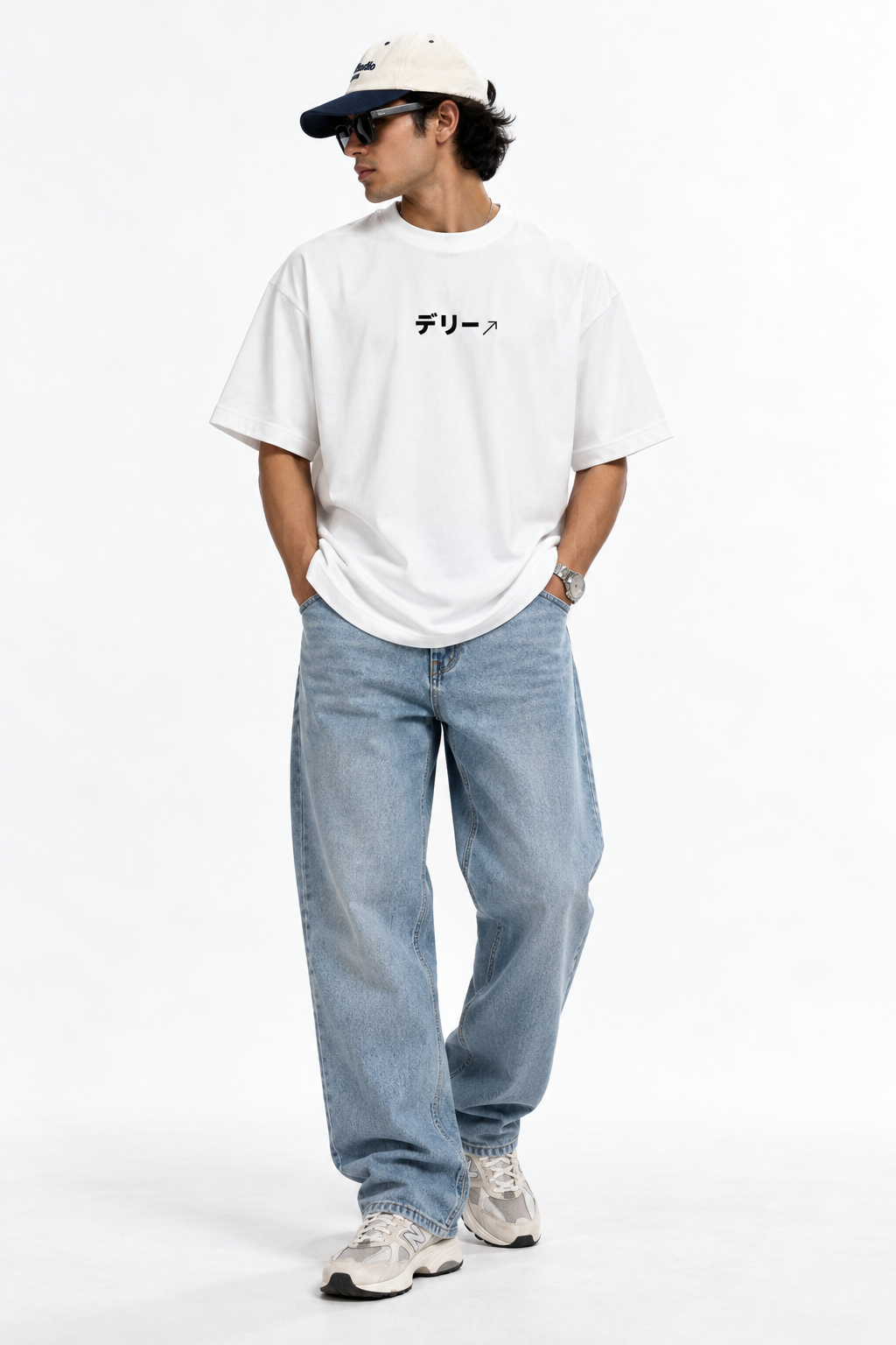 Delhi Skyline Oversized T-Shirt