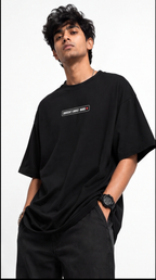 Momos Are My Emotional Support Oversized T-Shirt – Black Foodie Graphic Tee