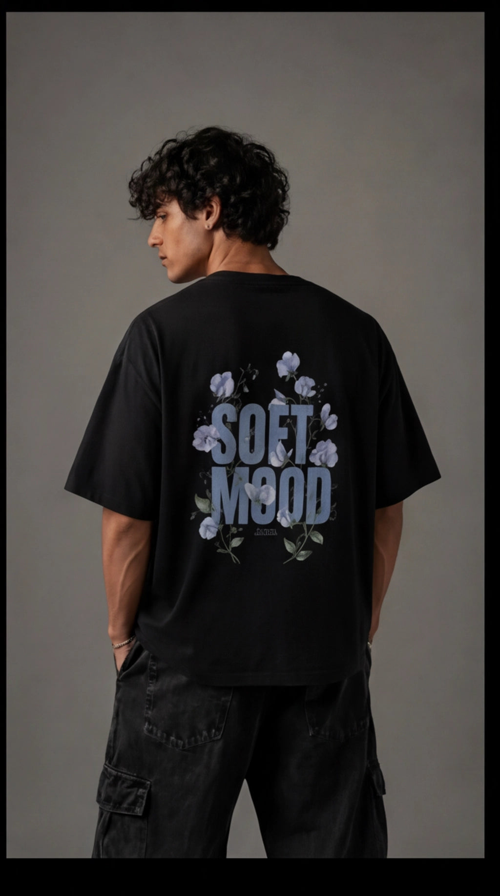 Soft Mood Oversized T-Shirt – Floral Aesthetic Graphic Tee