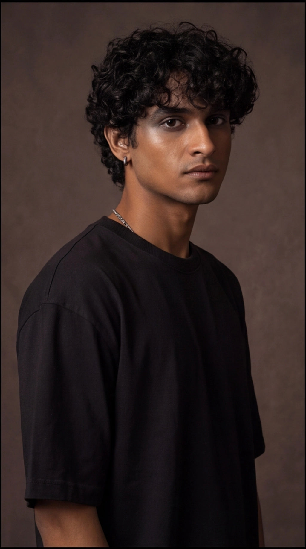 Not From Delhi But My Rizz Is Oversized T-Shirt – Black Vintage Graphic Tee