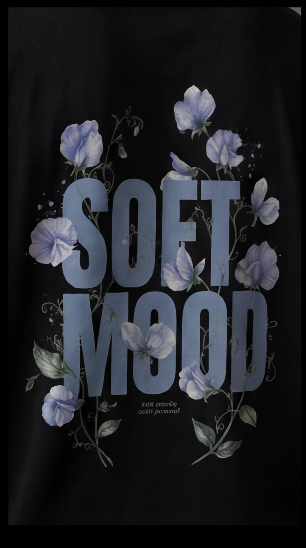 Soft Mood Oversized T-Shirt – Floral Aesthetic Graphic Tee