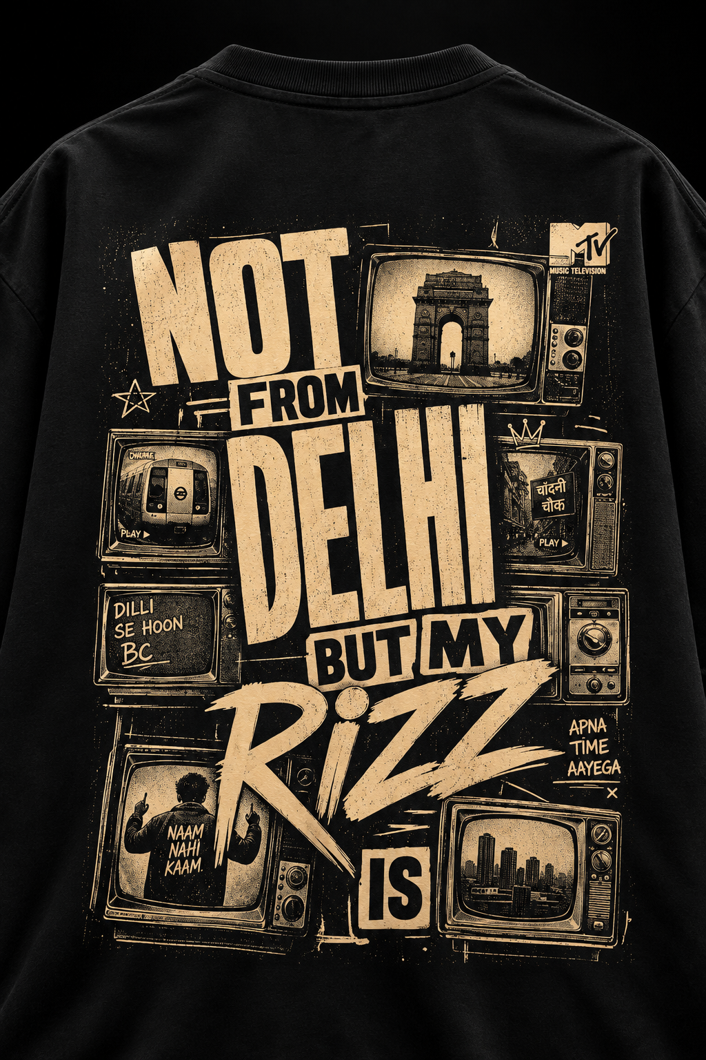 Delhi Rizz Graphic T-Shirt