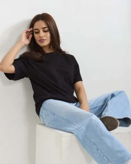 Everyday Essentials Plain Oversized T-Shirt – 6 Colors