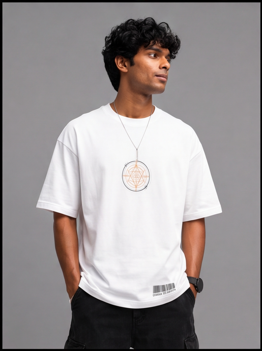 Creator & Destroyer Oversized T-Shirt – Mythic Warrior Graphic Tee