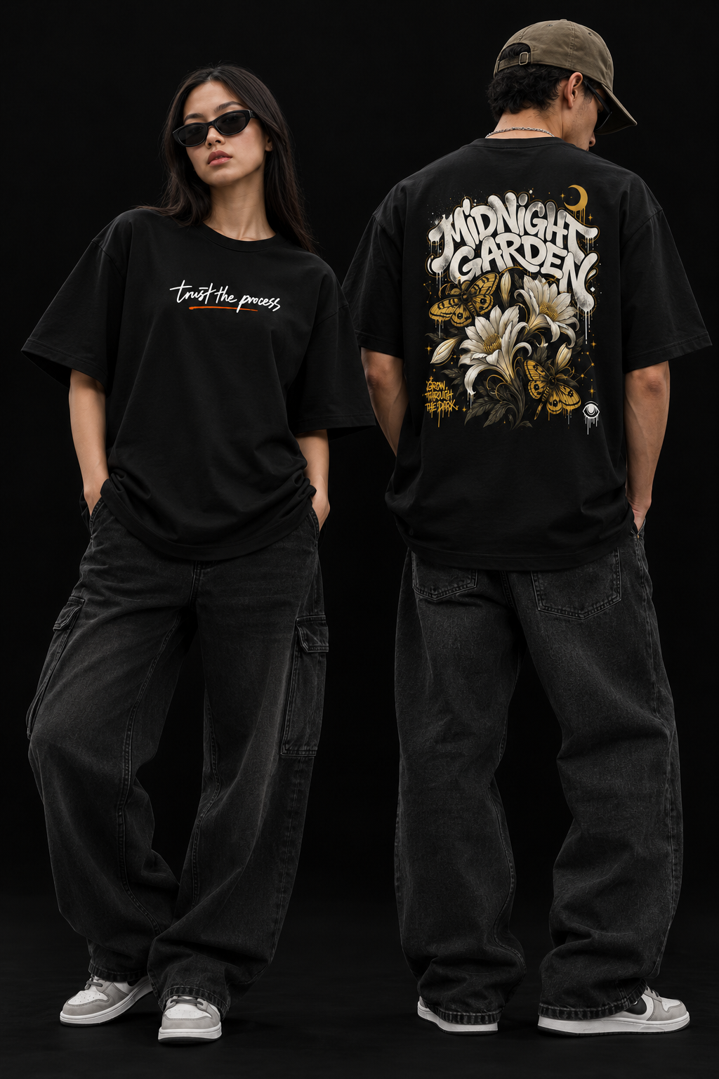 Midnight Garden Oversized T-Shirt