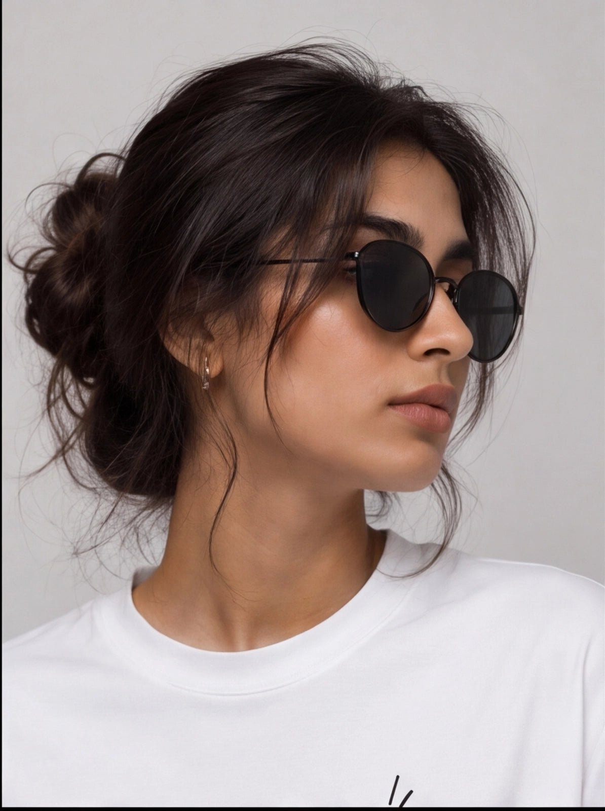 Running on Chai, Chaat & Zero Serotonin Oversized T-Shirt – White Graphic Tee