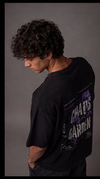 Chaos Garden Oversized T-Shirt – Cyber Floral Streetwear Tee