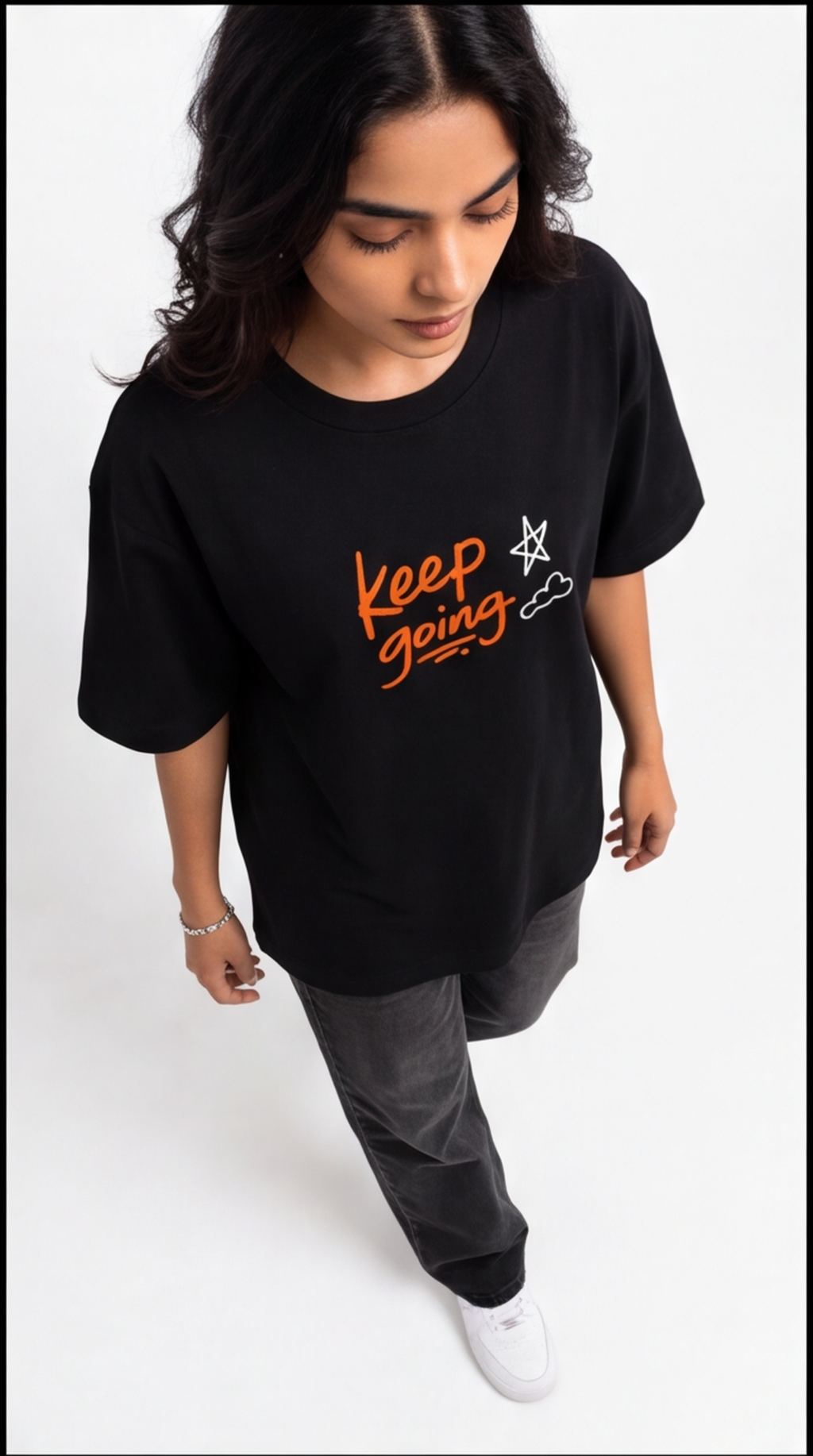 Hopeless Romantic Graphic Oversized T-Shirt – Black Aesthetic Streetwear Tee