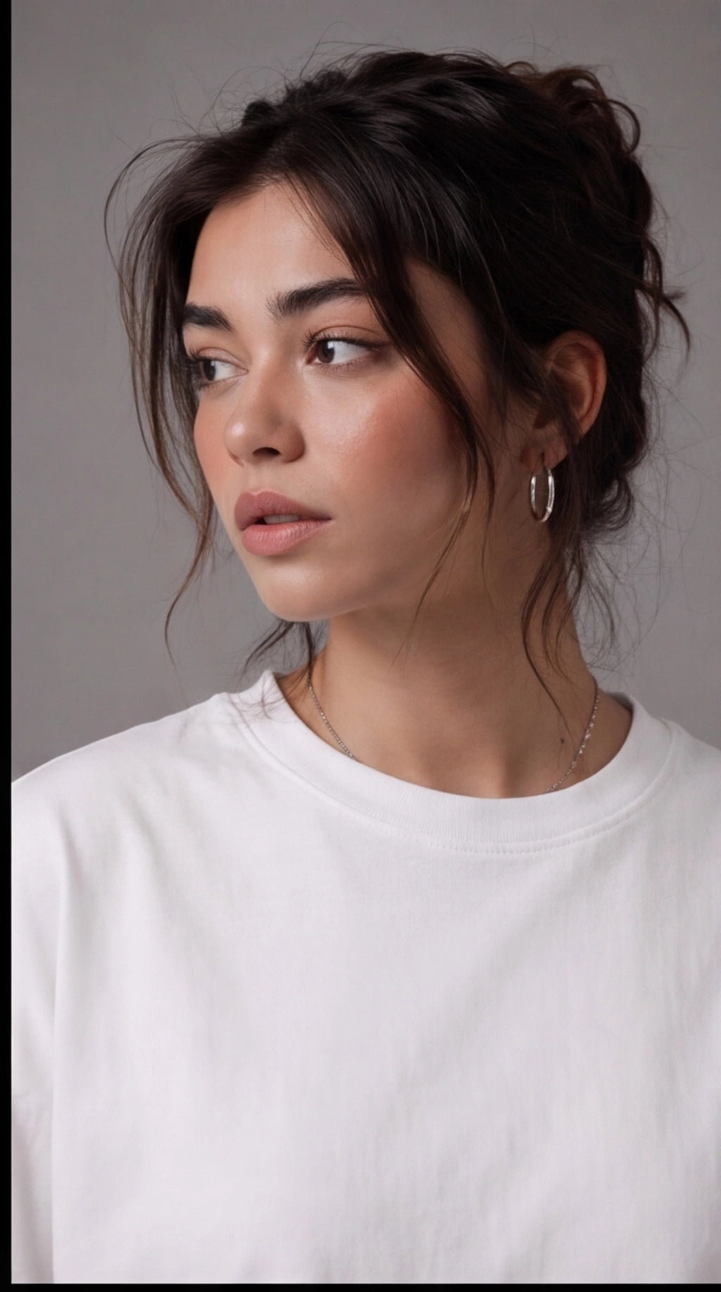 Belle Âme Cherry Blossom Oversized T-Shirt – White Floral Graphic Tee