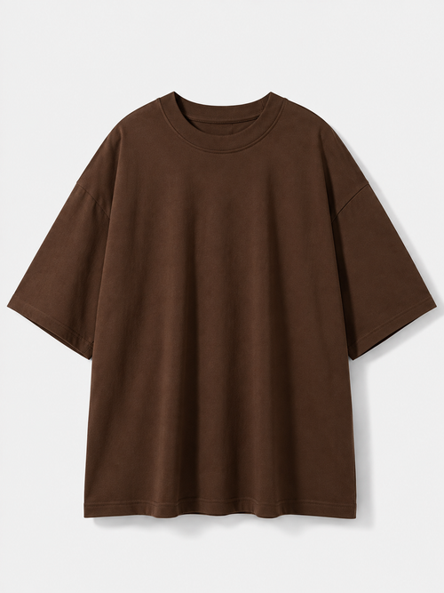 Everyday Essentials Oversized T-Shirt - Brown
