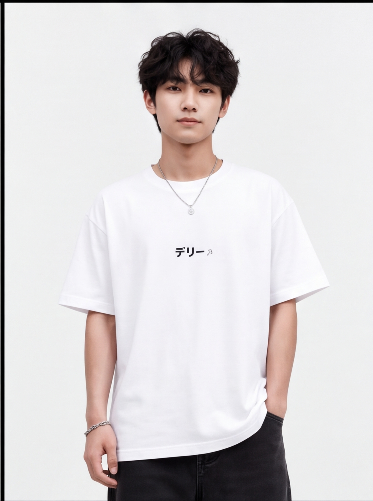 Delhi Skyline Graphic Oversized T-Shirt – White Urban Streetwear Tee