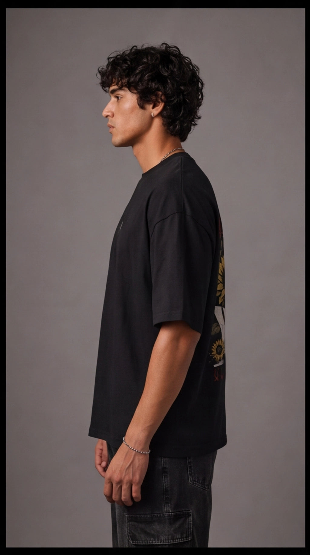Wild Youth Oversized T-Shirt – Black Vintage Streetwear Graphic Tee